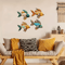 CoastalCharm 4PCS Wooden Tropical Fish Wall Art Nautical Rustic Decor Set 0