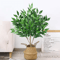GreenAura Tall Artificial Eucalyptus Plant Tropical Willow Faux Tree Decor 2