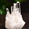Natural White Quartz Crystal Cluster Healing Mineral Specimen Raw Home Decor 1