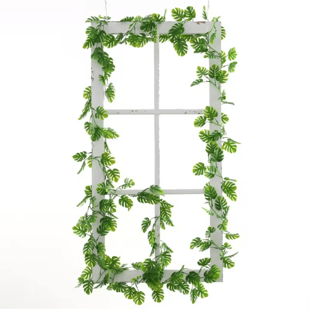 Artificial Monstera Hanging Vines Tropical Leaf Greenery Decor For Home Events 1