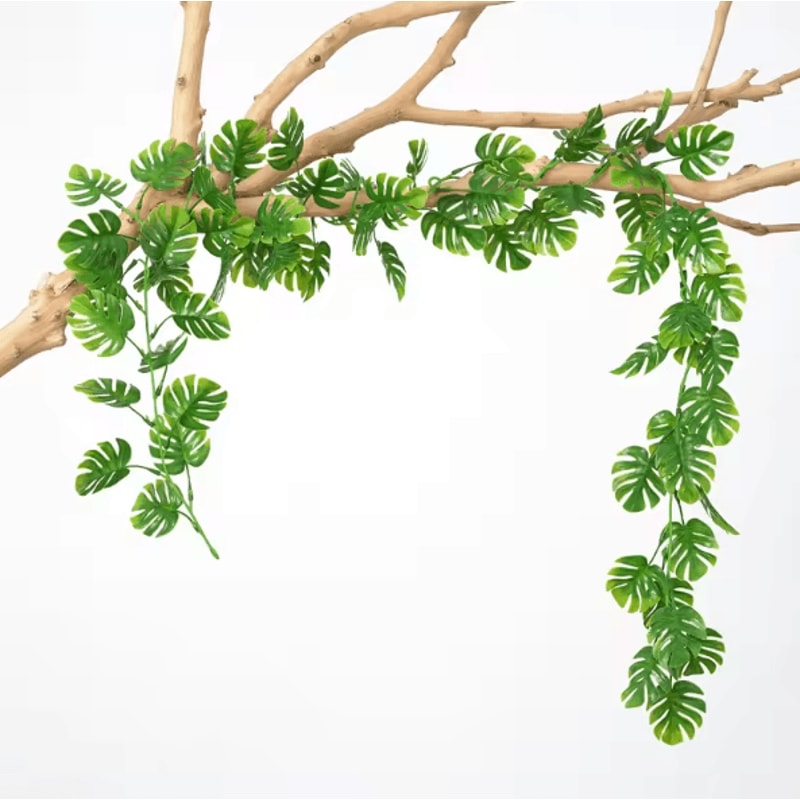 Artificial Monstera Hanging Vines Tropical Leaf Greenery Decor For Home Events 3
