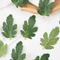 50PCS Artificial Watermelon Leaves DIY Craft Greenery For Weddings Scrapbooking Decor 3