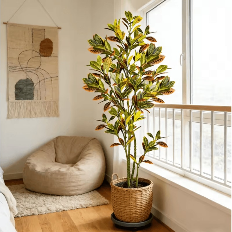 Large Artificial Banyan Tree Ficus Plant Realistic Tropical Indoor Decor 0
