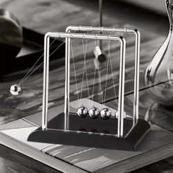 newtons cradle balance ball desk toy – kinetic energy pendulum decor & science gift