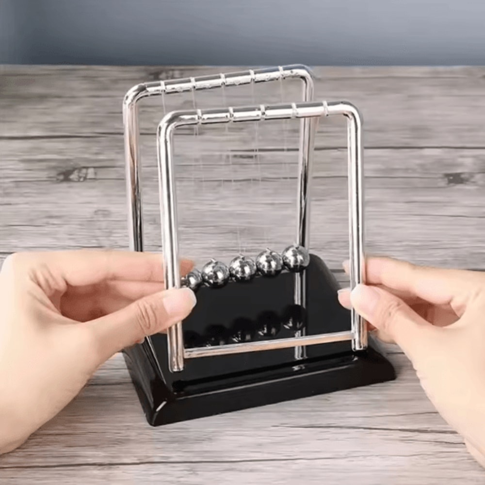 Newtons Cradle Balance Ball Desk Toy Kinetic Energy Pendulum Decor Science Gift 1