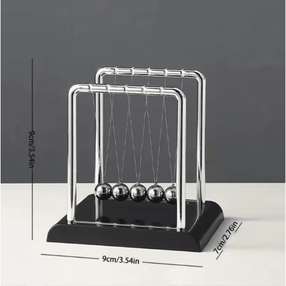 Newtons Cradle Balance Ball Desk Toy Kinetic Energy Pendulum Decor Science Gift 4