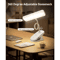 USB Rechargeable LED Clip Desk Lamp Flexible Gooseneck EyeCare Reading Light 0