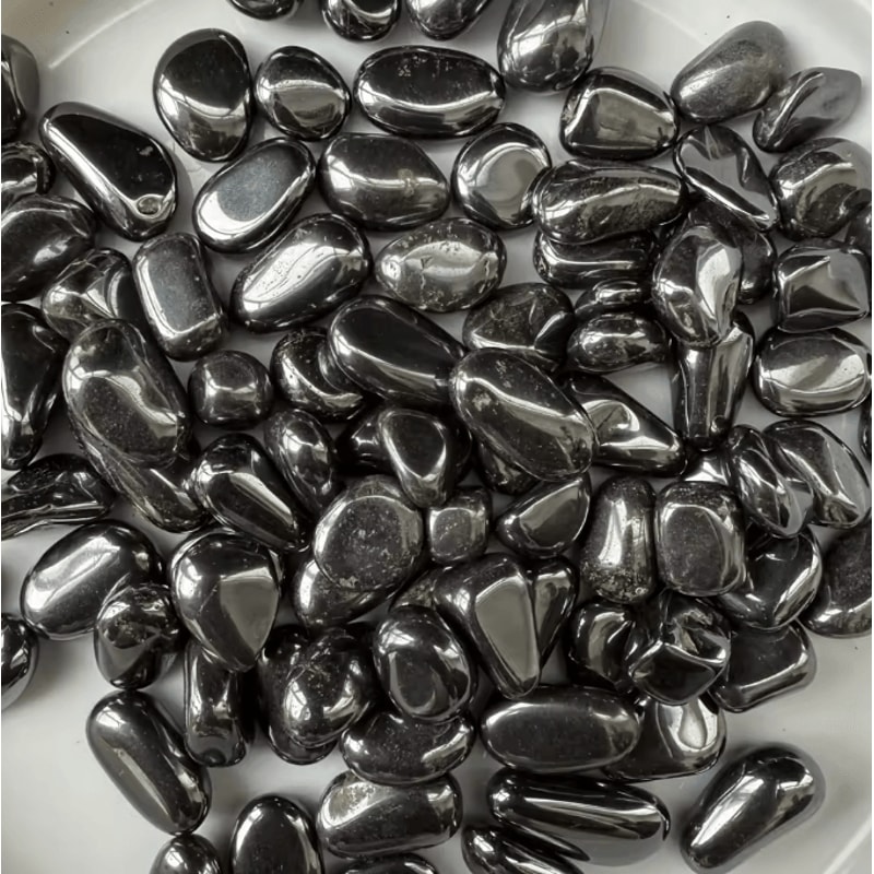 Polished Hematite Crystal Chips Natural Healing Stones For Decor Crafts Energy Balance 2