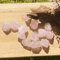 Natural Rose Quartz Rough Stone Pink Crystal Aromatherapy Diffuser Healing Decor 1