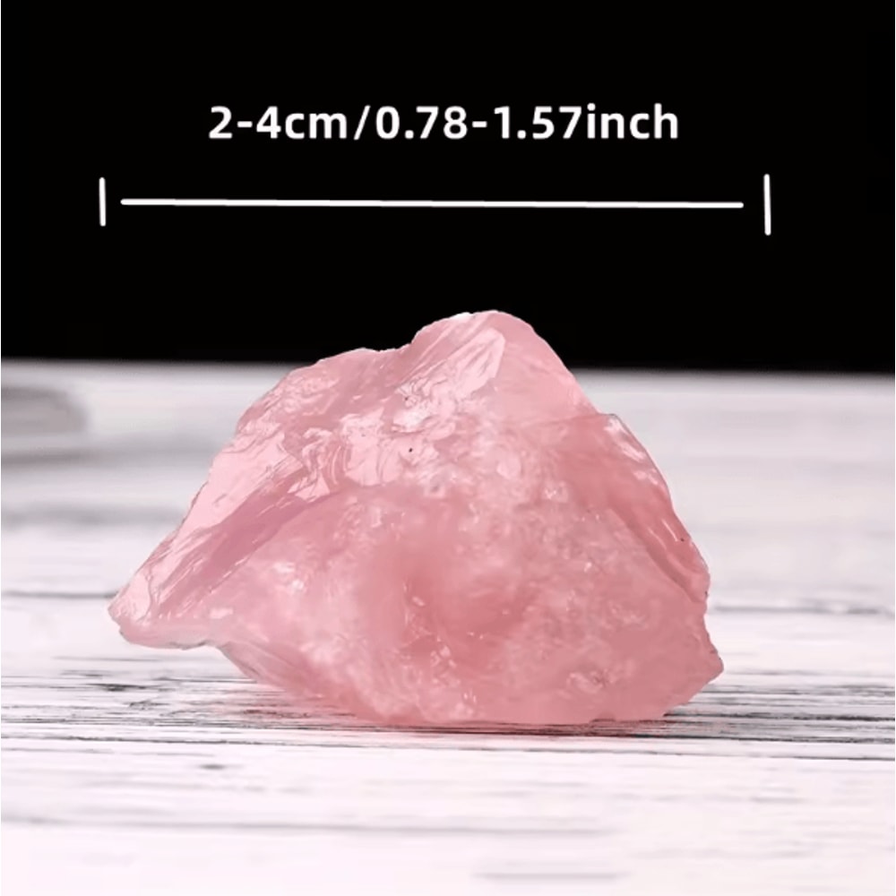 Natural Rose Quartz Rough Stone Pink Crystal Aromatherapy Diffuser Healing Decor 5
