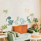 Watercolor Dinosaur Jungle Wall Stickers Adventure Nursery Kids Room Wall Decor 2