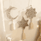 Wooden Ramadan Moon Tassel Ornaments Eid Mubarak Hanging Decor Set 1