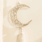 Wooden Ramadan Moon Tassel Ornaments Eid Mubarak Hanging Decor Set 2