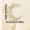 Wooden Ramadan Moon Tassel Ornaments Eid Mubarak Hanging Decor Set 5