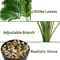 24Leaf Artificial Areca Palm Plant In Pot Tropical Indoor Outdoor Decor Tree 1