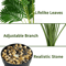 24Leaf Artificial Areca Palm Plant In Pot Tropical Indoor Outdoor Decor Tree 1