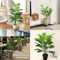 24Leaf Artificial Areca Palm Plant In Pot Tropical Indoor Outdoor Decor Tree 3