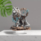 Majestic White Wolf Dream Catcher Acrylic Desk Decor Boho Tabletop Sign 1