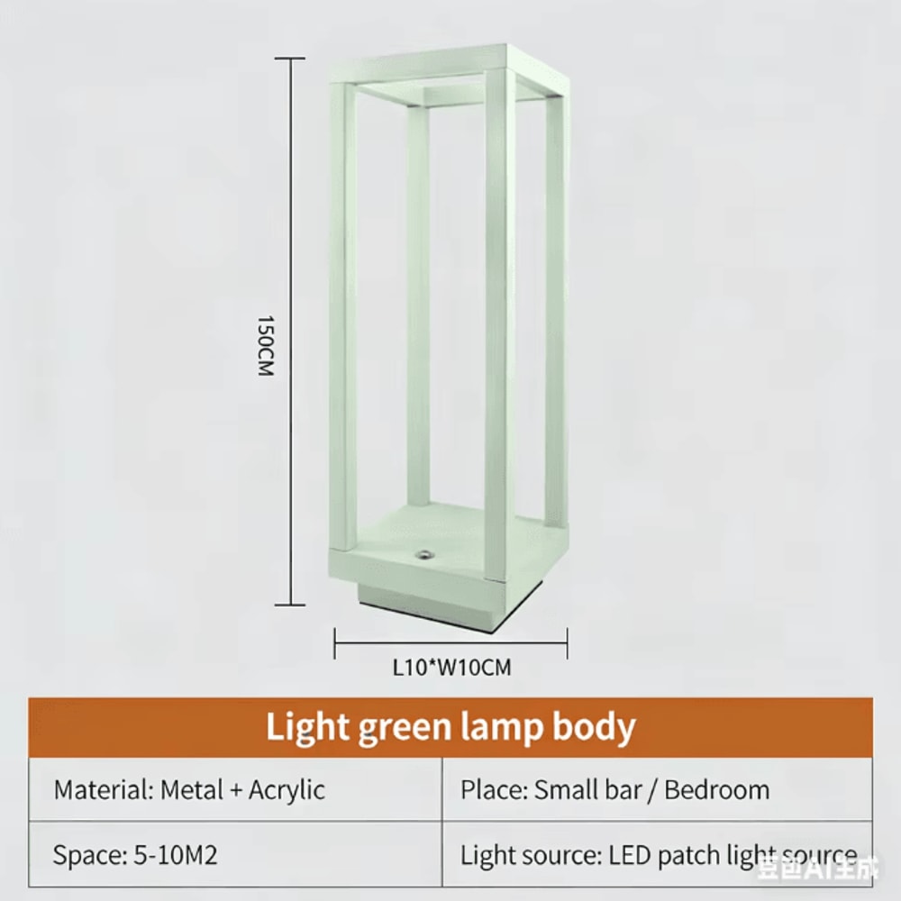 Rechargeable LED Table Lamp Modern Cordless Restaurant Home Decor Light 9