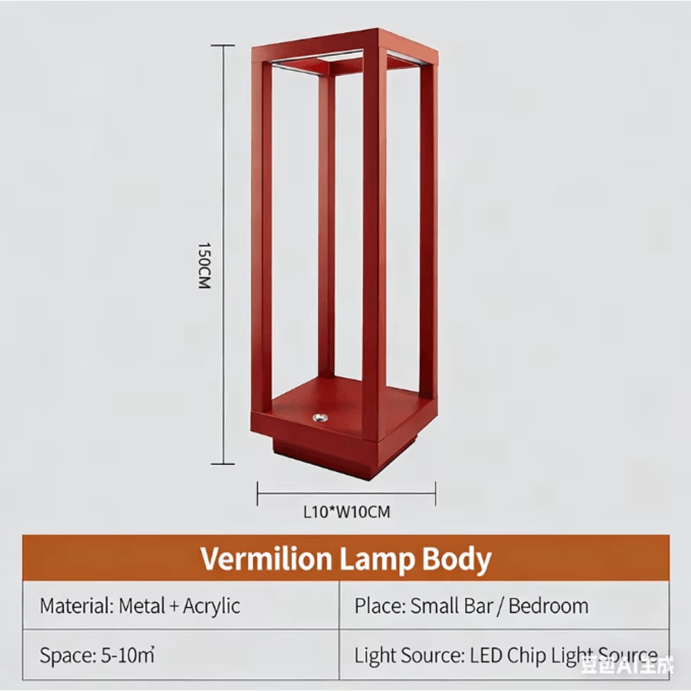 Rechargeable LED Table Lamp Modern Cordless Restaurant Home Decor Light 7