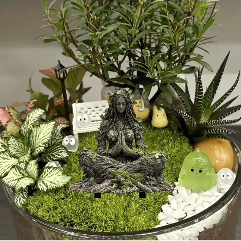 2D Acrylic Elf Bonsai Garden Stake Fairy Landscape Decor For Plants Outdoor Spaces 2