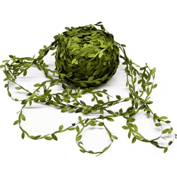 10m/20m artificial leaf vine garland – diy greenery ribbon for home & event decor