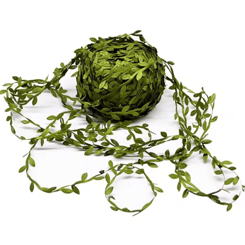 10M20M Artificial Leaf Vine Garland DIY Greenery Ribbon For Home Event Decor 0