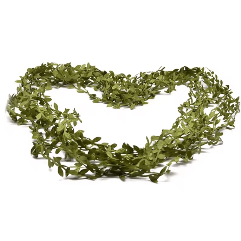 10M20M Artificial Leaf Vine Garland DIY Greenery Ribbon For Home Event Decor 3