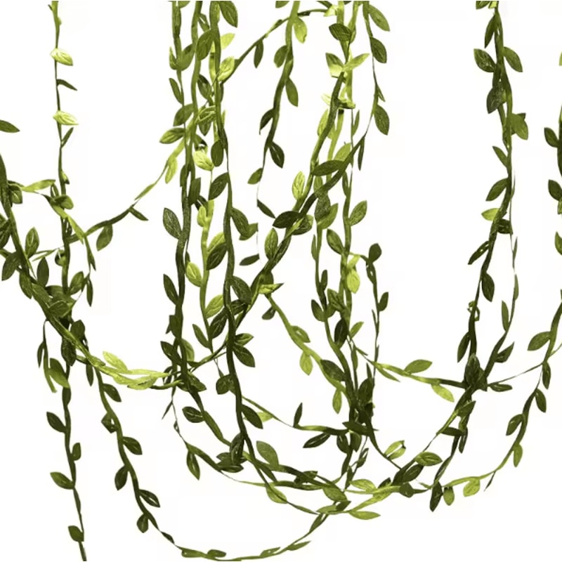 10M20M Artificial Leaf Vine Garland DIY Greenery Ribbon For Home Event Decor 4