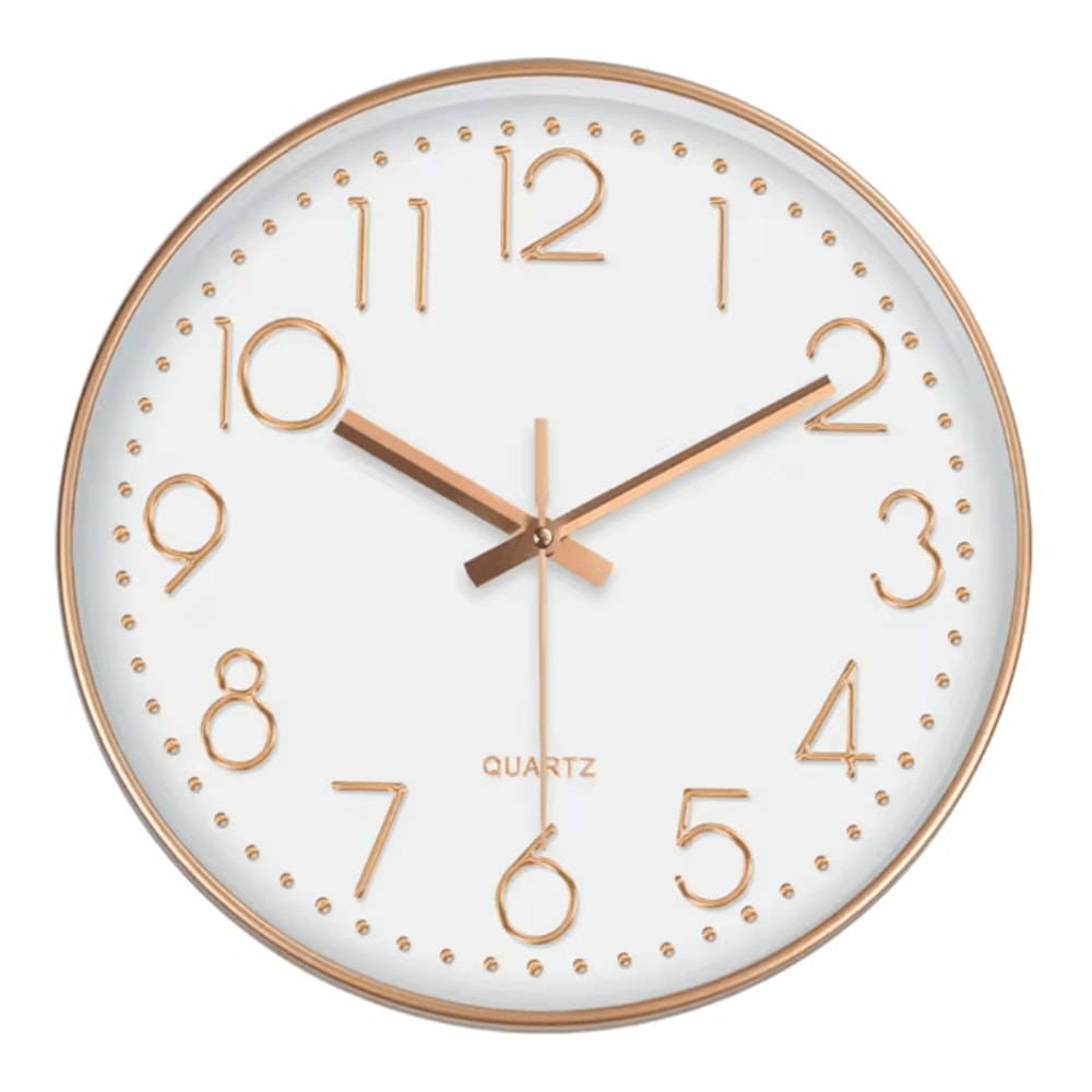 Minimalist Silent Quartz Wall Clock Modern NoTicking Decor 81012 Inch 7