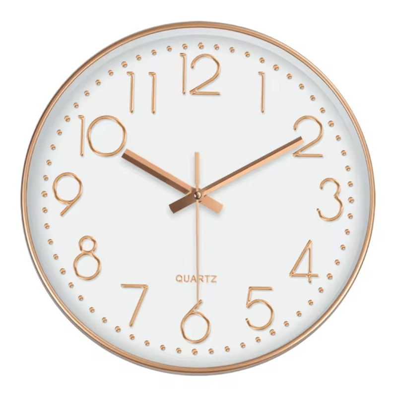 Minimalist Silent Quartz Wall Clock Modern NoTicking Decor 81012 Inch 7