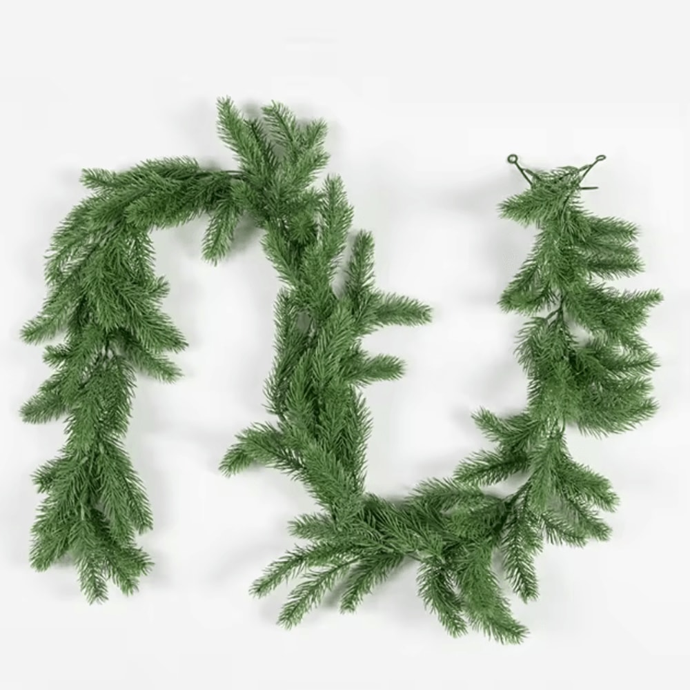 72Mesh Artificial Pine Leaf Garland DIY Greenery Vine For Christmas Home Decor 4