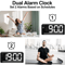 Large LED Digital Alarm Clock With Temperature Night Light Table Clock For Bedroom Office 1