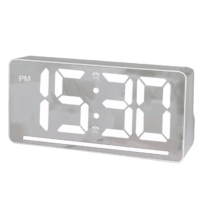 Large LED Digital Alarm Clock With Temperature Night Light Table Clock For Bedroom Office 6