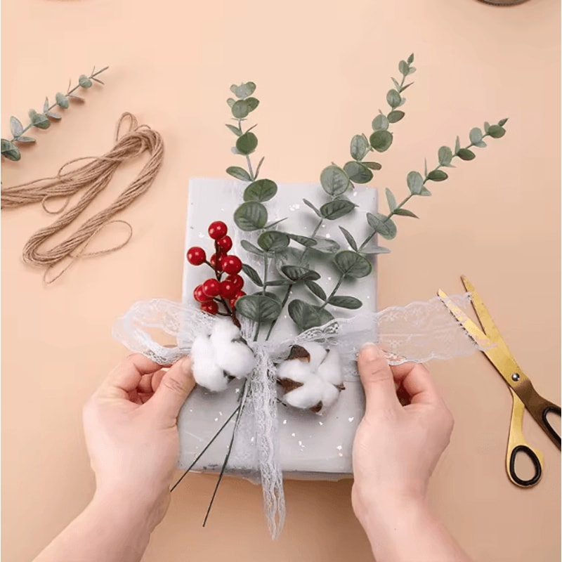 10100PCS Artificial Eucalyptus Leaves Bulk Greenery For DIY Crafts Wedding Home Decor 2
