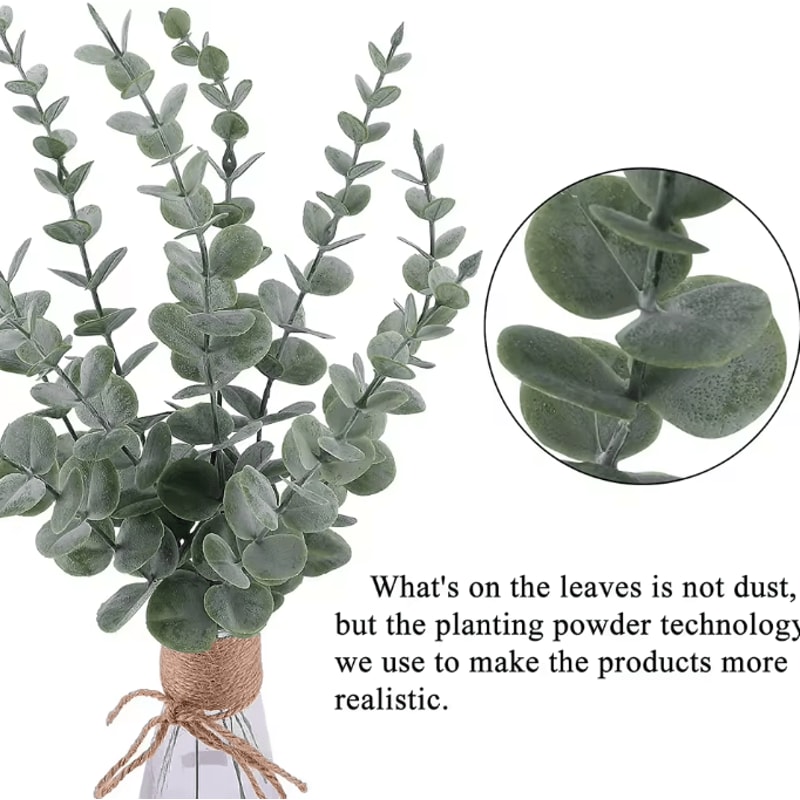 10100PCS Artificial Eucalyptus Leaves Bulk Greenery For DIY Crafts Wedding Home Decor 3