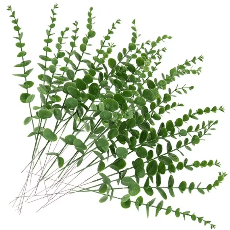 10100PCS Artificial Eucalyptus Leaves Bulk Greenery For DIY Crafts Wedding Home Decor 6