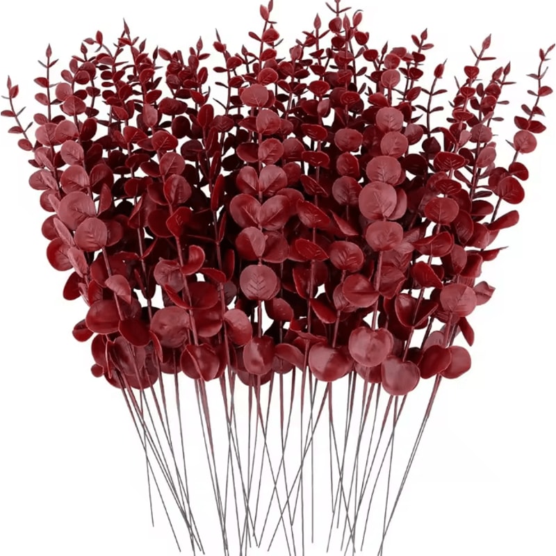 10100PCS Artificial Eucalyptus Leaves Bulk Greenery For DIY Crafts Wedding Home Decor 7