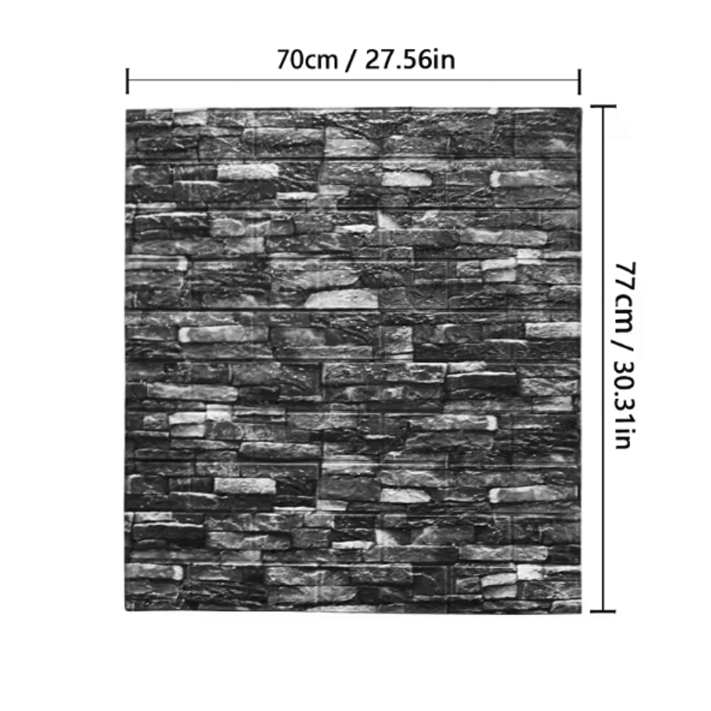 3D Faux Brick Wall Sticker Panels SelfAdhesive Waterproof DIY Wallpaper 10