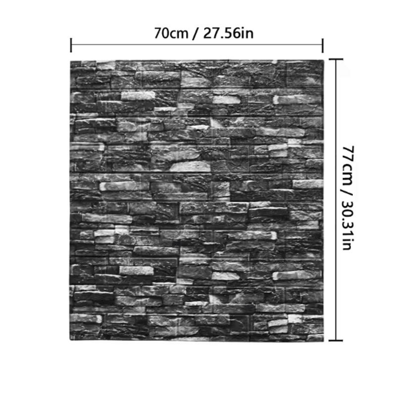 3D Faux Brick Wall Sticker Panels SelfAdhesive Waterproof DIY Wallpaper 10