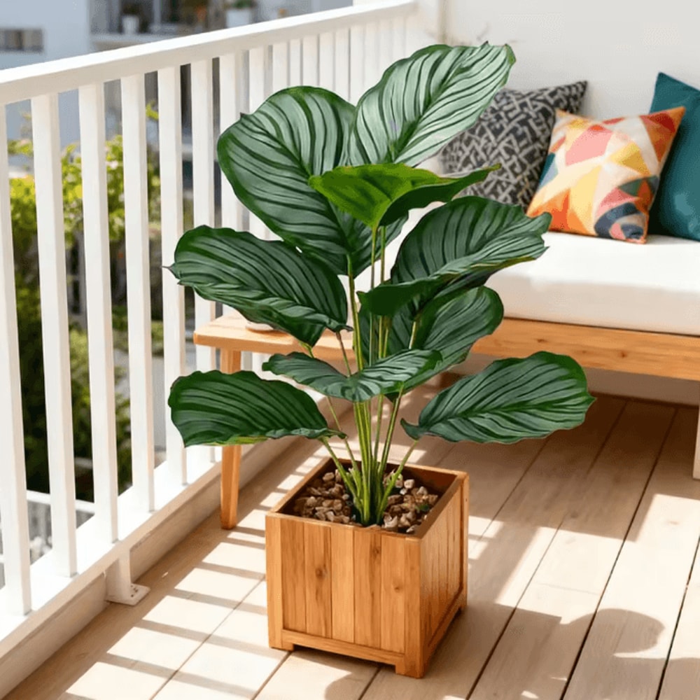 Artificial Monstera Leaf Bouquet Tropical Faux Plant Decor For Home Events 0