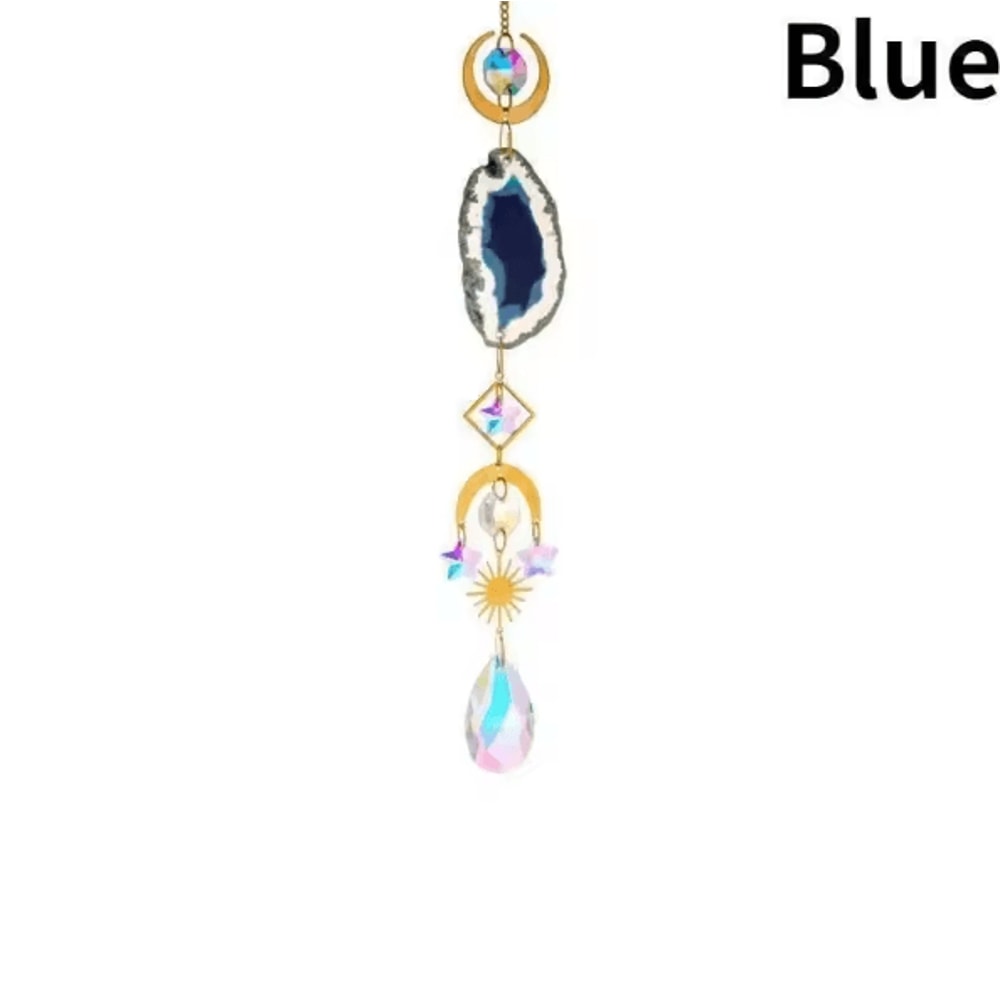 Sun Moon Crystal Suncatcher Rainbow Prism Hanging Window Garden Decor 7