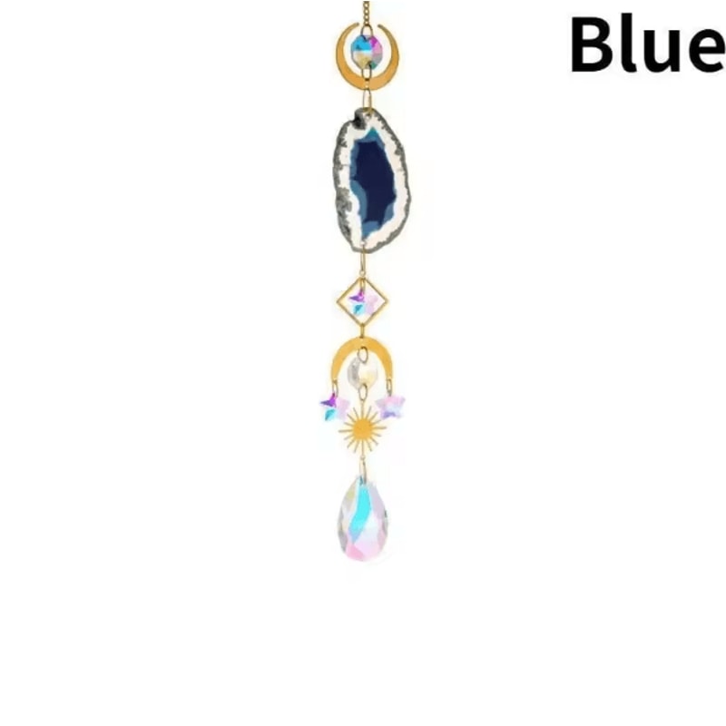 Sun Moon Crystal Suncatcher Rainbow Prism Hanging Window Garden Decor 7
