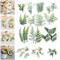 10PCS Artificial Greenery Leaves Set DIY Floral Craft Wedding Decor Accents 0