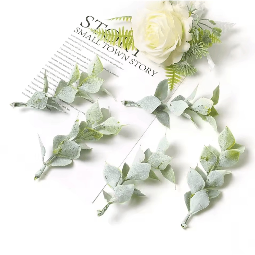 10PCS Artificial Greenery Leaves Set DIY Floral Craft Wedding Decor Accents 8