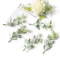 10PCS Artificial Greenery Leaves Set DIY Floral Craft Wedding Decor Accents 8