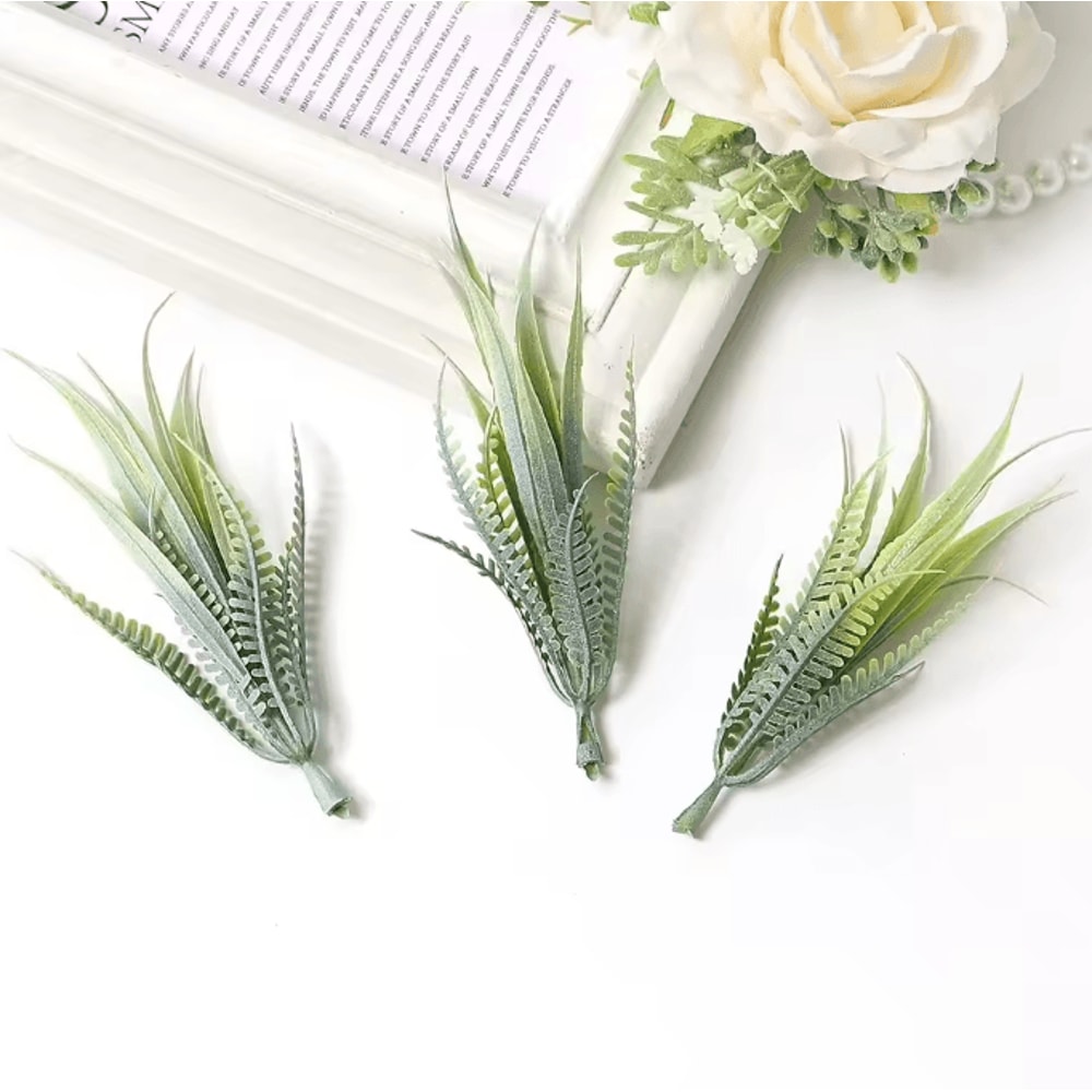 10PCS Artificial Greenery Leaves Set DIY Floral Craft Wedding Decor Accents 10