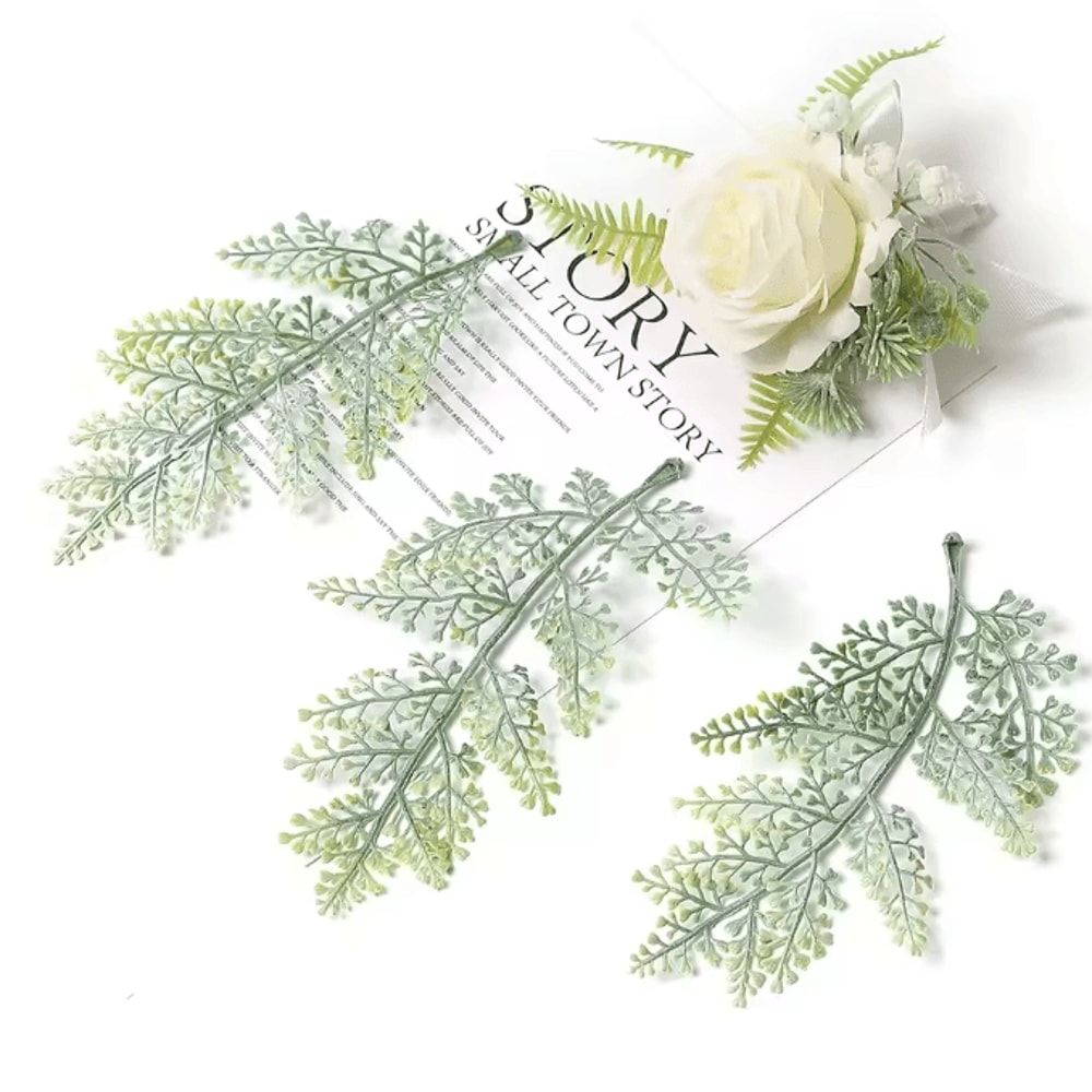 10PCS Artificial Greenery Leaves Set DIY Floral Craft Wedding Decor Accents 2