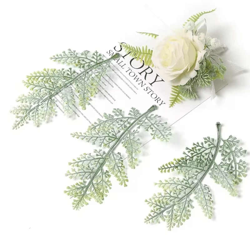10PCS Artificial Greenery Leaves Set DIY Floral Craft Wedding Decor Accents 2