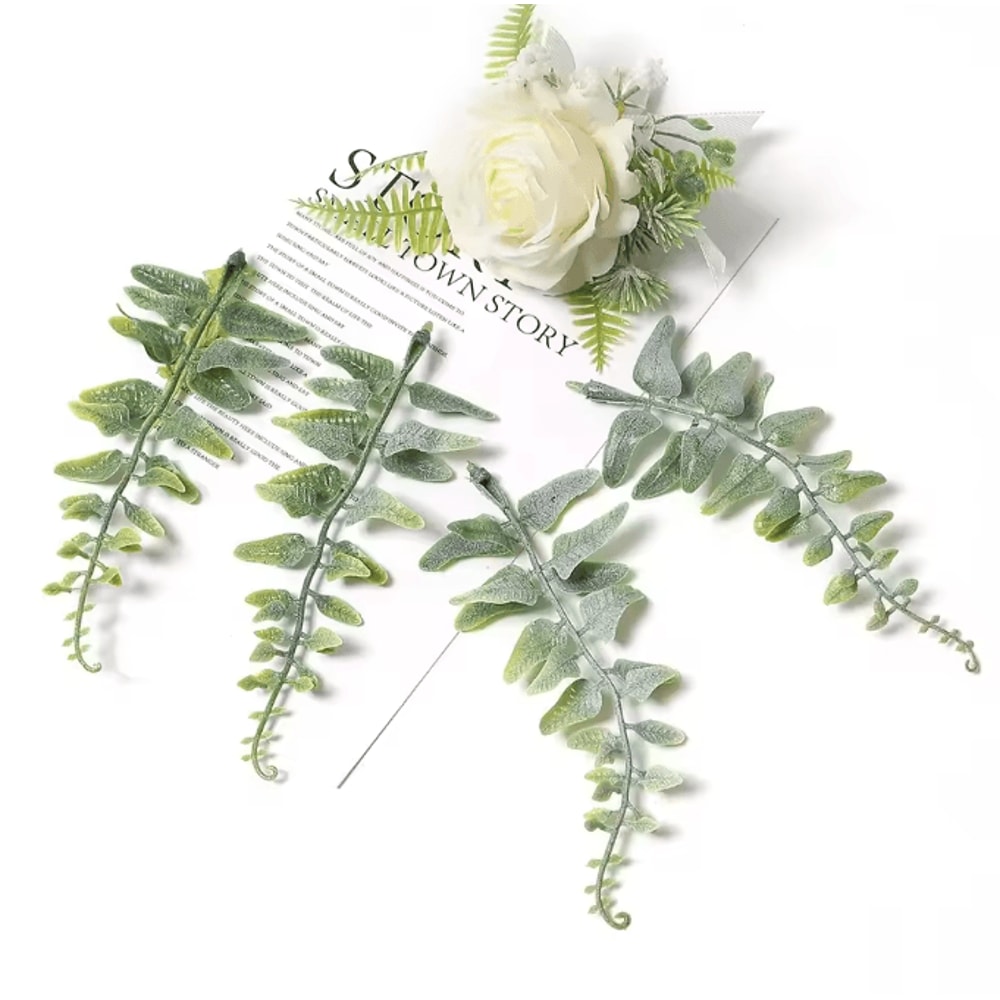 10PCS Artificial Greenery Leaves Set DIY Floral Craft Wedding Decor Accents 6